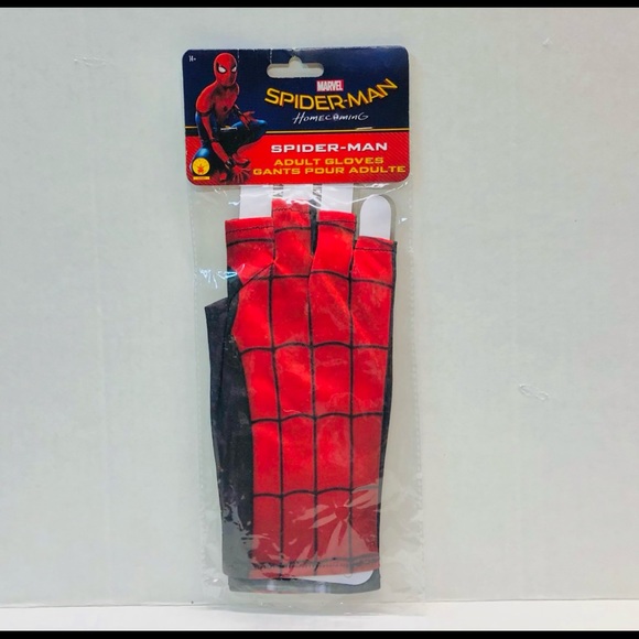 Spiderman adult homemade suit gloves - Picture 2 of 2